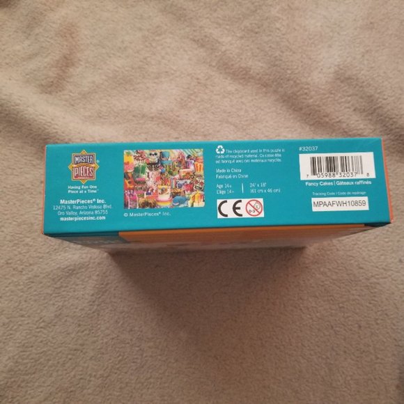 Fancy Cakes - MasterPieces TRENDZ Puzzle, 300 EZ Grip Large Pcs - BONUS POSTER - Picture 3 of 3